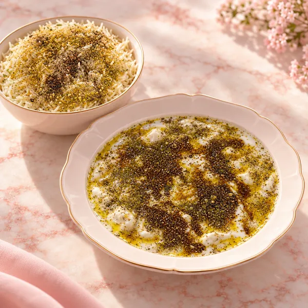 وجبة شيشبرك مع رز لشخصين