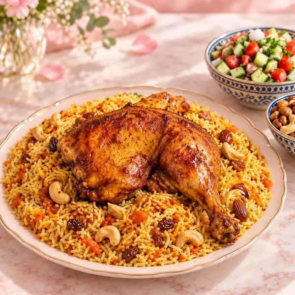 وجبة كبسة دجاج فاخرة